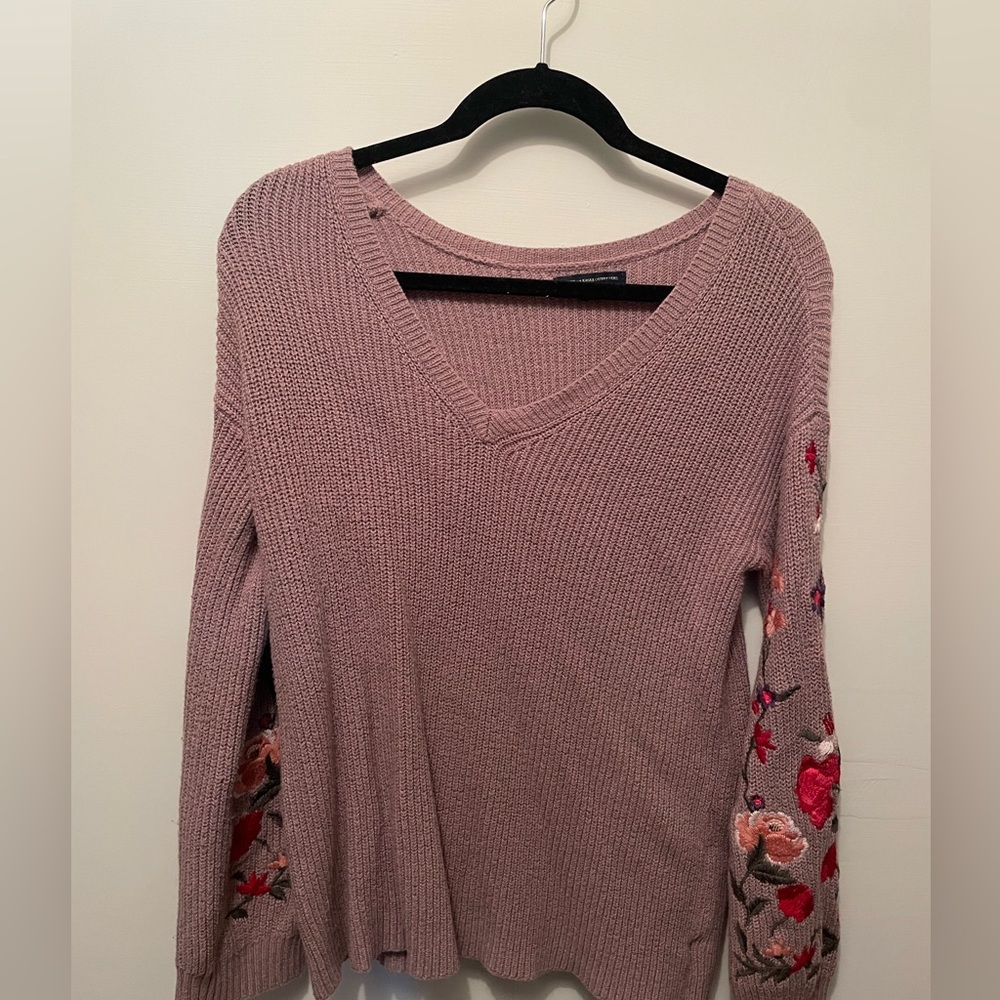 American eagle embroidered sweater size small